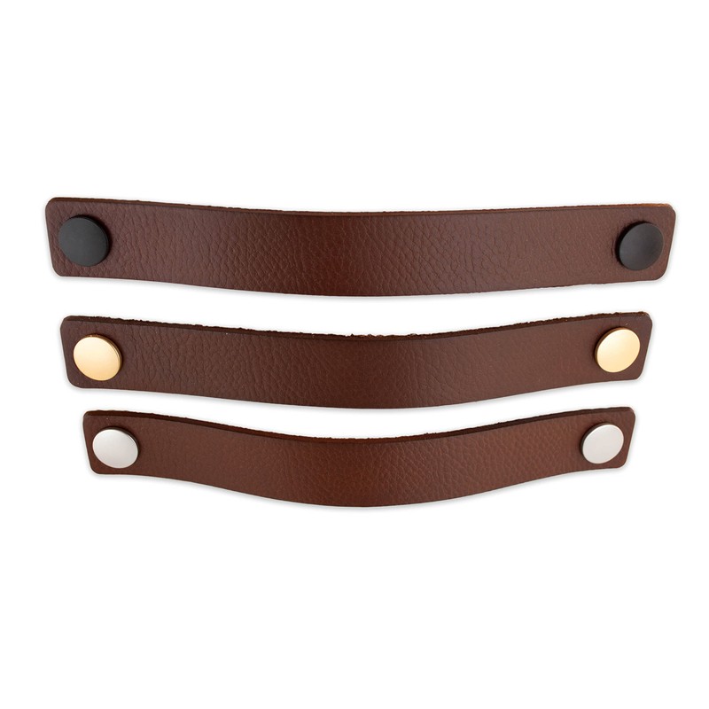 Brute Strength - Leather Handles for Furniture - Cognac -