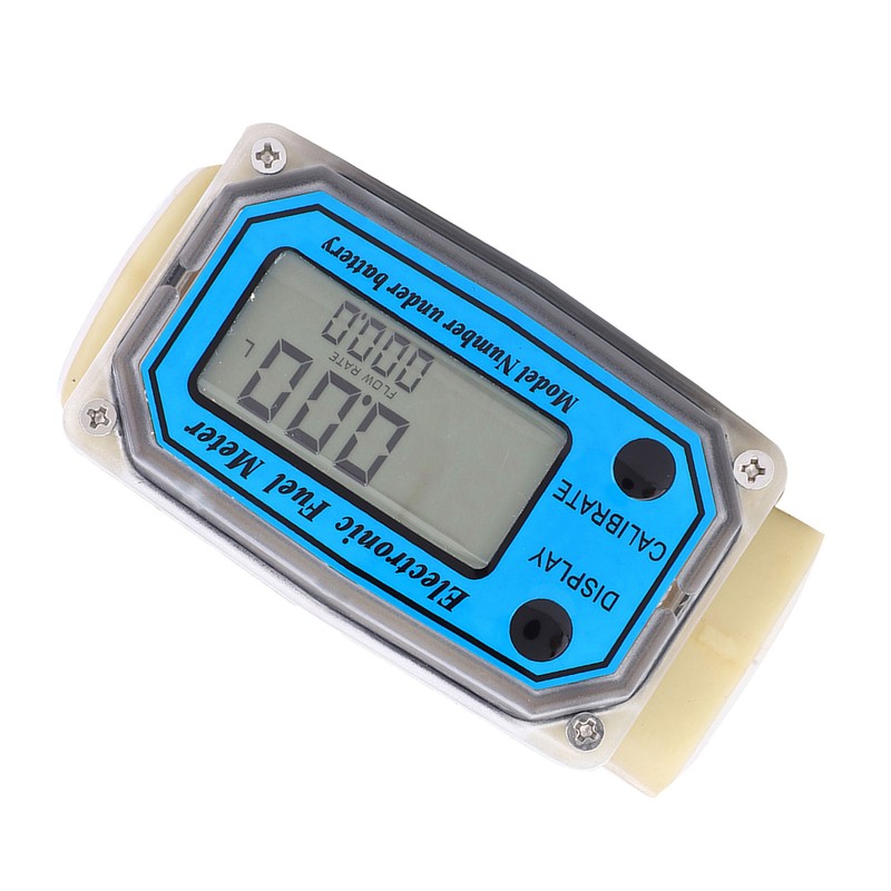 Mini Digital Turbine Flowmeter Diesel Fuel Flow Meter 10‑90L/min 1"