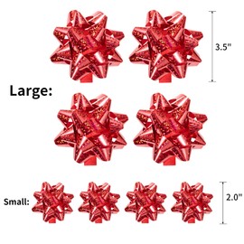 90 Pcs Festival Bows and Gift Ribbons - Shiny Bows & Ribbon for Gift Wrapping, Curling Ribbon for Valentines Day, Hanukkah, Birthdays, Weddings, Bridal Showers, Baby Showers (Sparkly Color 90 Pcs Set)