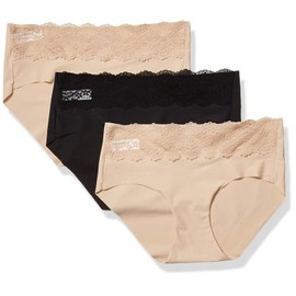 b.tempt'd by Wacoal womens B Bare Panty 3 Pack Hipster Panties, Au Natural, Au Natural, Night, Small US