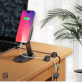 Magnetic Cable Clips Organizer, 10 Pack Cord Organizer, Cable Management Under Desk for Home Car Office, No Residue Adhesive for Wall, Surface, Charging Cable Magnetic Cable Organizer Storage Holder