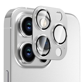 Solnern Camera Lens Protector, [Drop Protection] 9H Tempered Glass Camera Cover screen Metal Ring Case Friendly Scratch Resistant Easy to Install