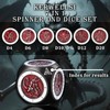 KERWELLSI 7 in 1 DND Dice Set, Polyhedral Metal Spinner