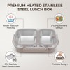 Fiambrera Bento, Contenedor Térmico para Alimentos de 1,2 L con
