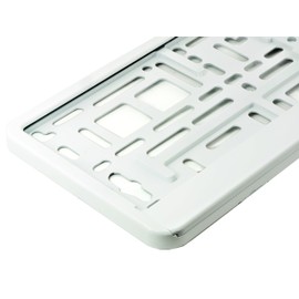 TAPORT® 1X PINK PRINCESS TXT WHITE CAR REGISTRATION HOLDER FOR ANY CAR, VAN, TRUCK, TRAILER