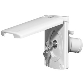 HWHongRV RV Water Inlet with Cover, Gravity Water Fill Inlet with Square Bayonet Style Cap Magnetic Attraction and Lock Keys, Fresh Water Connection for Rv Camper Motorhome Boats