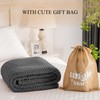 Dark Grey 300GSM Super Soft Large King Blanket for Couch