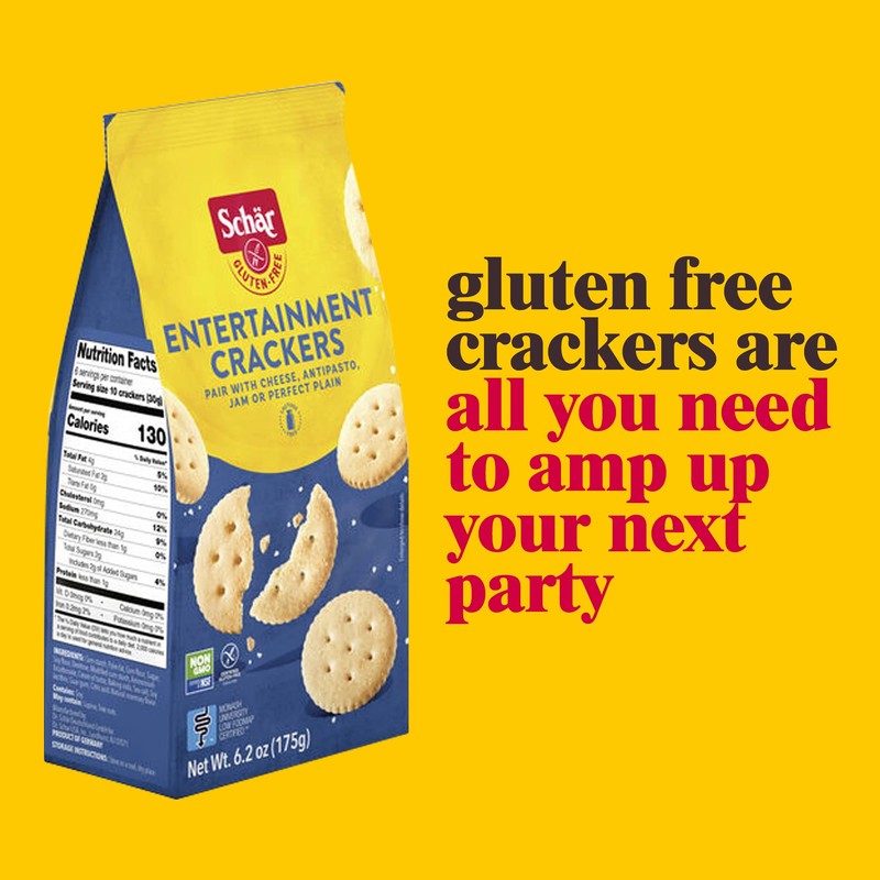 Schar Gluten Free Entertainment Crackers, 6.2 Ounce