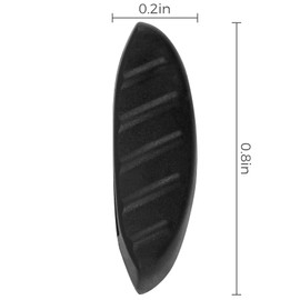 HILEEN - almohadillas para orejas de repuesto para la nariz de 21 mm x 5 mm para anteojos de sol | 2 pares, Negro, 21