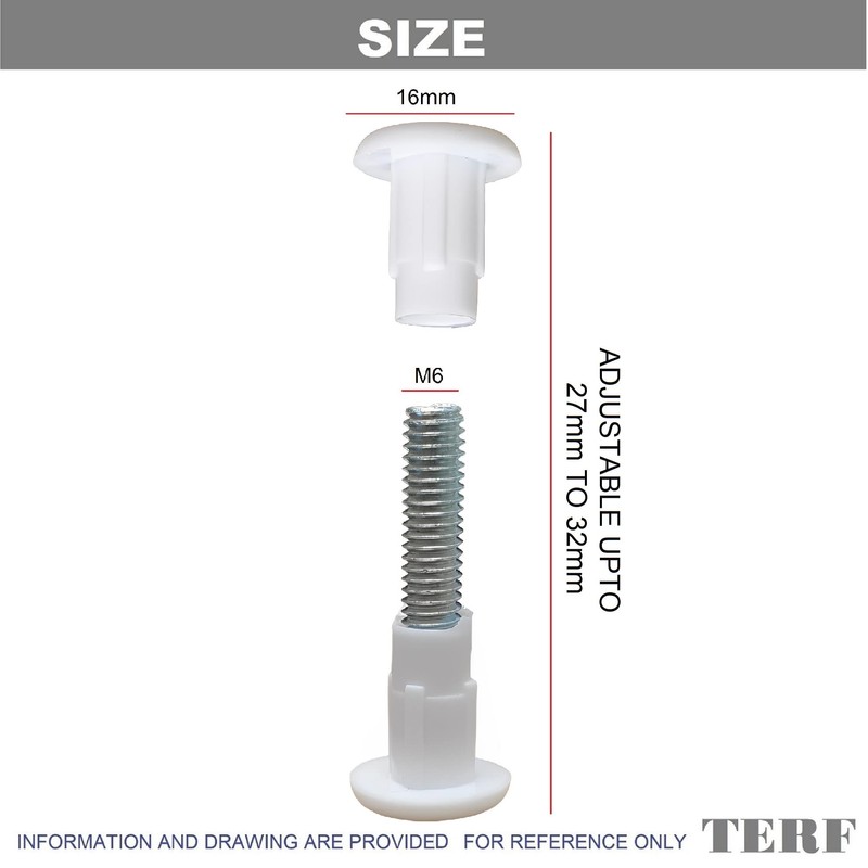 TERF® Cabinet Connecting Jointing Binding Post Screw Bolt M6 (6mm)