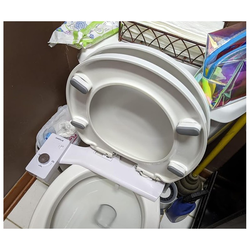 Universal Toilet Seat Bumpers, Suitable for Bidet Kits, 4 Pack