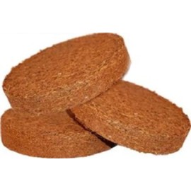 EZGardenPro NPK Coco Coir Discs (4" or 100 mm), Infused with NPK - Nutrient-Rich Growing Medium for Seedlings, Soil Enhancer, and Potted Plants, 6 Discs Expands to 2.5 Gallons (6)