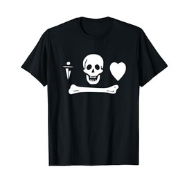 Pirate Flag - Pirate Stede Bonnet - Skull Skeleton Flag T-Shirt