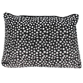 PARSA Beauty Toiletry Bag / Cosmetic Bag Black - Toiletry Bag for Men and Women for Cosmetic Storage, black/white, Toiletry bag