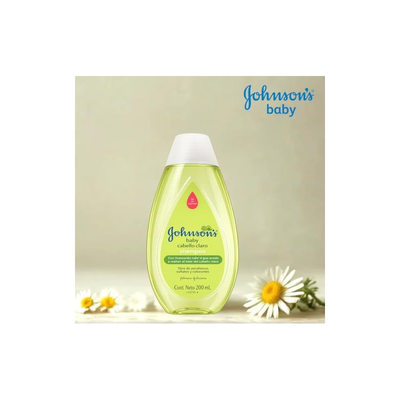 Shampoo Johnson’s Baby, Cabello Claro 200 ml