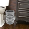 Wicker Trash Can Woven Water Hyacinth Wicker Waste Basket Small