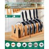 Retractable Wood Pot Rack - Expandable Pan Pots and Pans
