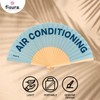 Fisura - Original hand fan with the inscription "air conditioning".