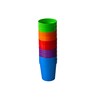 Harfield Tableware Rainbow Pack of 10 Tumblers Reusable BPA Free