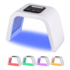 Omega Maquina Facial De Luz Led 7 Colores, Cara Y Cuello, Googles