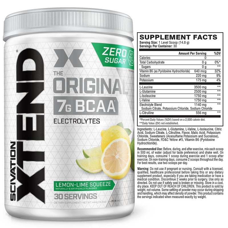 Scivation Xtend BCAA 7000mg Lemon Lime Squeeze 30杯分 国内正規品 サイベーション