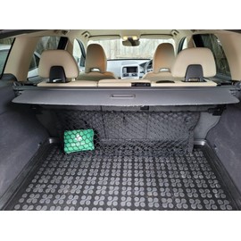 EACCESSORIES EA Rear Trunk Behind Seats Organizer Cargo Net for Volvo XC60 2010-2023 – Envelope Style Cargo Net for SUV-Premium Mesh Car Trunk Organizer Vehicle Carrier Storage - Compatible with XC60