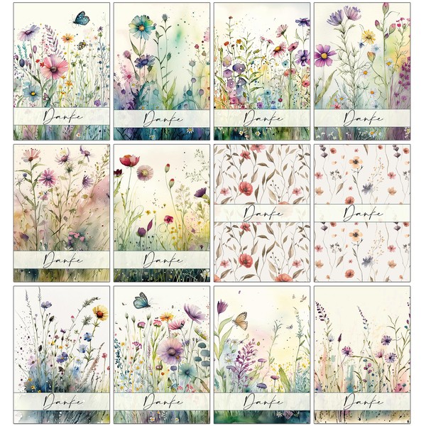 Bear and Bee 12, 24 or 48 Thank You Cards