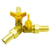 Metaland Brass 3 Way Shut-Off Valve, 5/16" Hose Barb 2