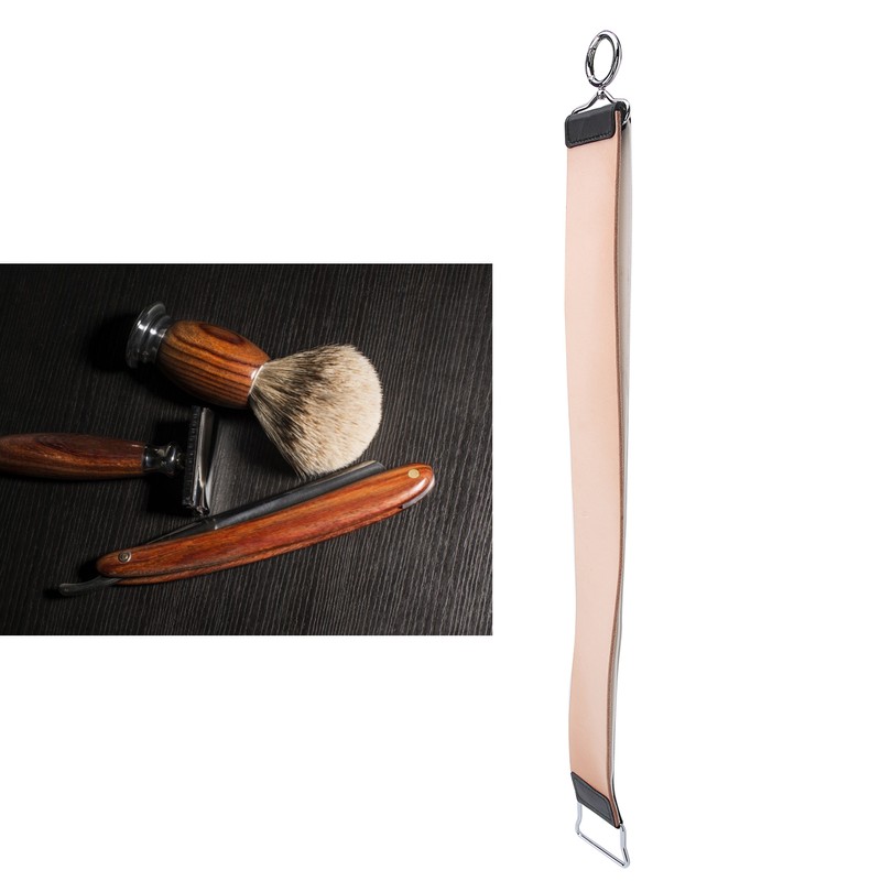 Cowhide Razor Strop Home Barber Shop Leather Straight Razor Sharpening