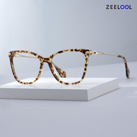 Zeelool Classic Cat Eye Frame Blue Light Blocking Glasses for Women 100% UV400 Protection ZJGX035111-04B