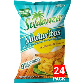 Soldanza Maduritos Plantain Chips, Ripe, 2.5 Ounce (Pack of 24)