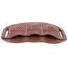 TOURBON Leather Pocket Tool Belt Pouch 3 Slots EDC Multitool