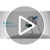 Foldable Shower Chair with Commode for Seniors, 400 lb, Gray