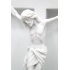 Vittoria Collection 16" Wall Crucifix Cross Jesus White Stone Corpus