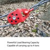 Winch Snatch Block, 4T Load Bearing Capacity Easy Installation Heavy