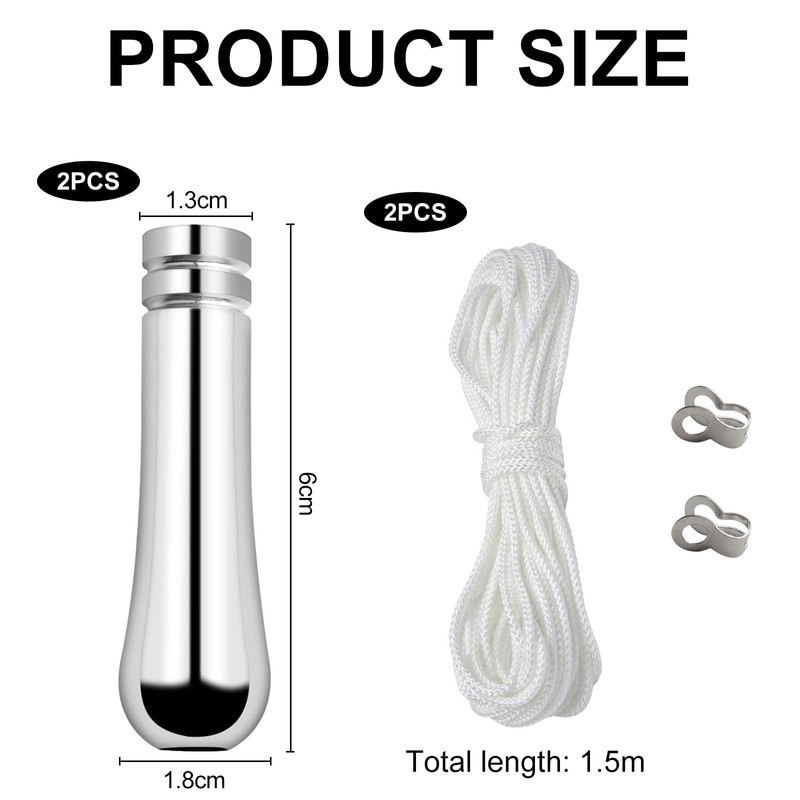 LbsAMP 2 Pieces Bathroom Light Pull Cord Handle with Cord