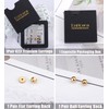 Enticera G23 Titanium Earrings for Sensitive Skin Flatback 5A+AB Cubic