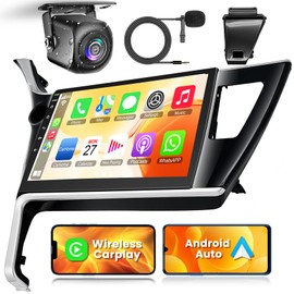 4+64GB Android Car Stereo for Toyota Corolla (Levin) 2017 2018 with Wireless Carplay Android Auto, 10" QLED Touchscreen with GPS Navigation WiFi Bluetooth FM/RDS SWC MIC, Backup Camera