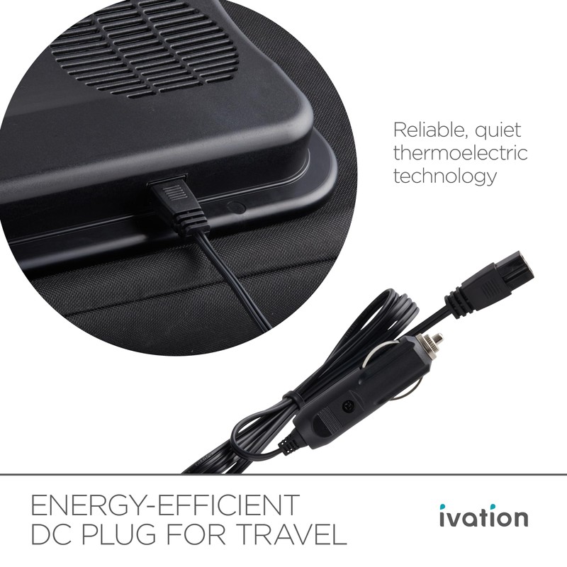 Ivation Portable Electric Cooler Bag | 18L Soft Sided Thermoelectric