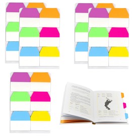 600 Pcs Page Markers Tabs,Colorful Post It Tabs,Multi-Purpose Sticky Tabs Page Markers, Page Labels for Book Labels Stickers Index Marks Office School