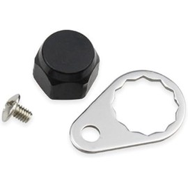 1 Set M7 Fishing Reel Screws Nut Caps, Metal Fishing Reel Handle Screw Cap Crank Nuts and Locking Plate Replacement for Left and Right Hand Plate DIY Fishing Accessory Fishing Reel Replacement Parts