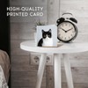 1 x Greeting Card Black & White Cat Kitten Pet