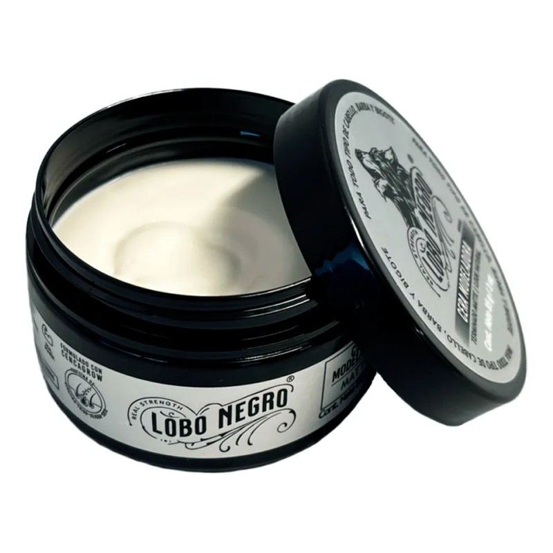 Cera Efecto Mate Cabello Barba Bigote 85g Lobo Negro
