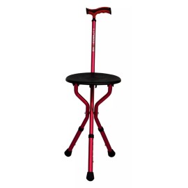 Eko-Mobility Baston Asiento Aluminio Banco Portatil Altura Ajustable