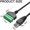 Teansic 10 Pcs RJ45 Male to 8 Pin Screw Terminal