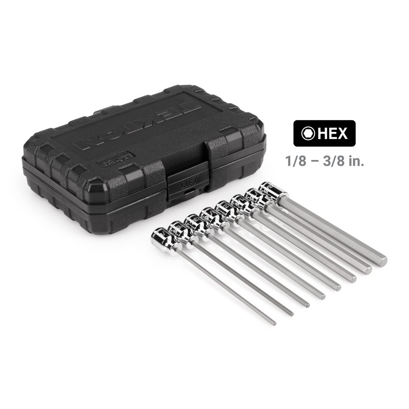 TEKTON 3/8 Inch Drive Long Hex and Torx Bit Socket