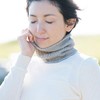 No Sewing Fabric Organic Cotton Yak Neck Warmer, gray