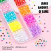 1800pcs 3mm Jelly AB Flatback Nail Art Rhinestones, Resin 3D