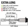 TowWorks 5/8" Trailer Hitch Locking Pin with Double Safety and