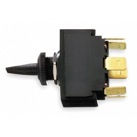 Hubbell Wiring Device-KELLEMS Marine Toggle Switch, Number of Connections: 6, Switch Function: Momentary On/Off/Momentary On